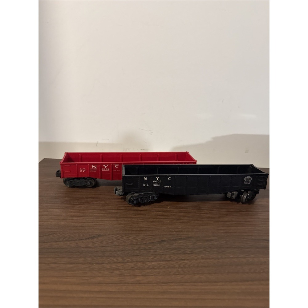 Lionel O Gauge NYC Gondola Cars 6462 & 6002 Lot of 2 New York Central